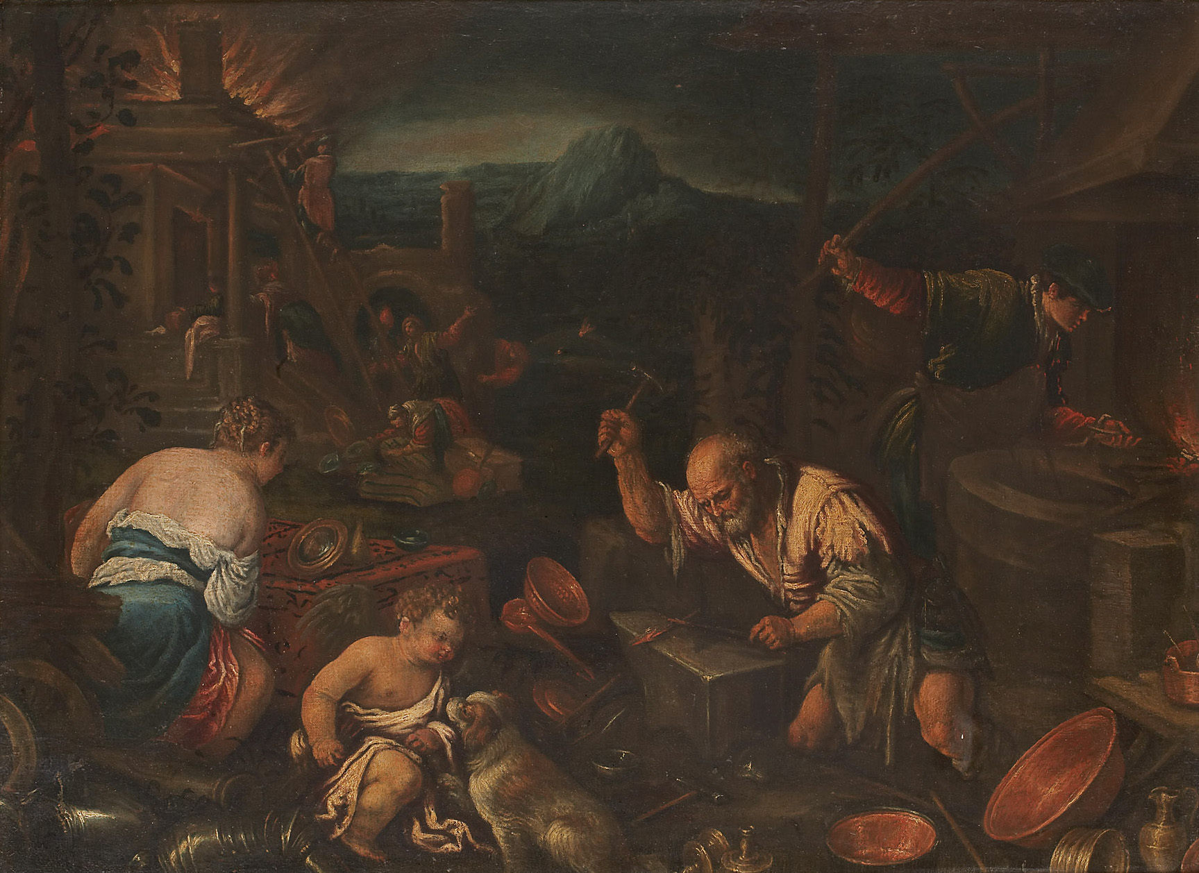 Venus in der Schmiede des Vulkan, Bassano, 1590-1600