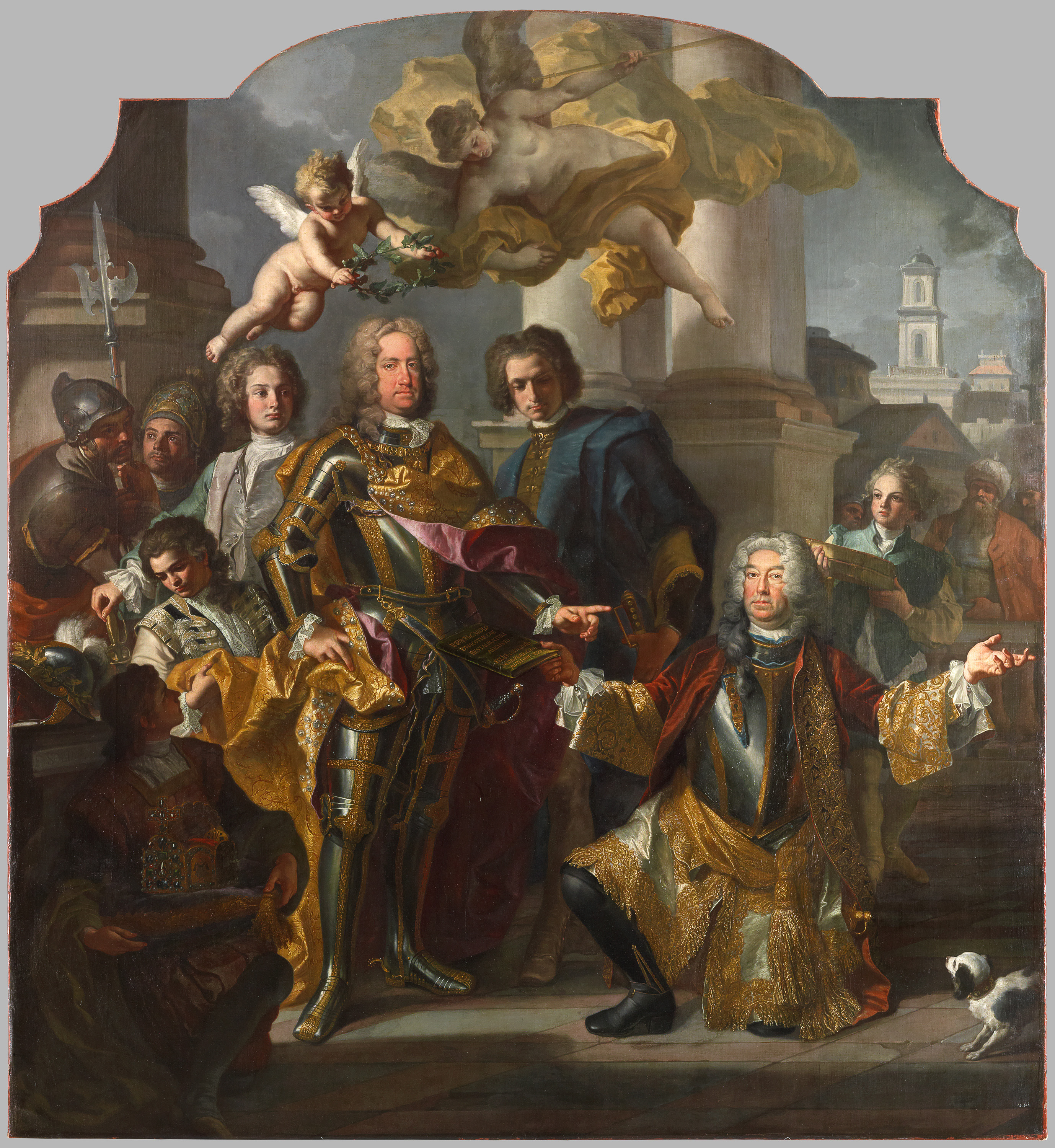 Karl VI. und Gundacker Graf Althann, Francesco Solimena, 1728