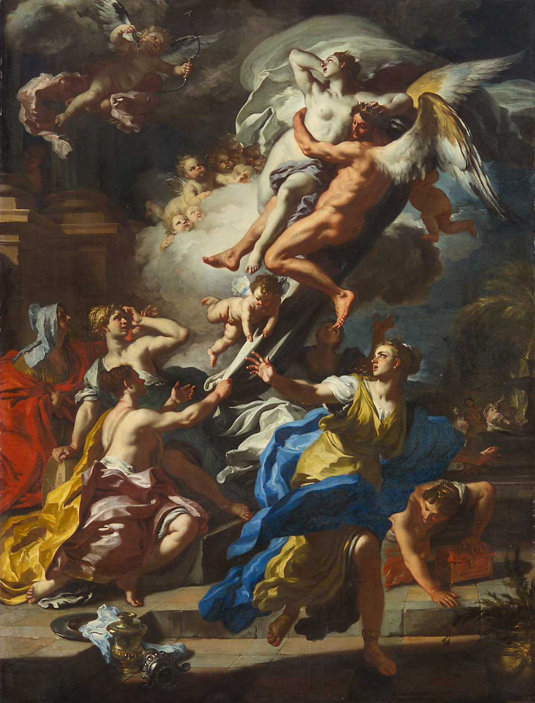 Boreas raubt Orethyia, Francesco Solimena, 1727-1729