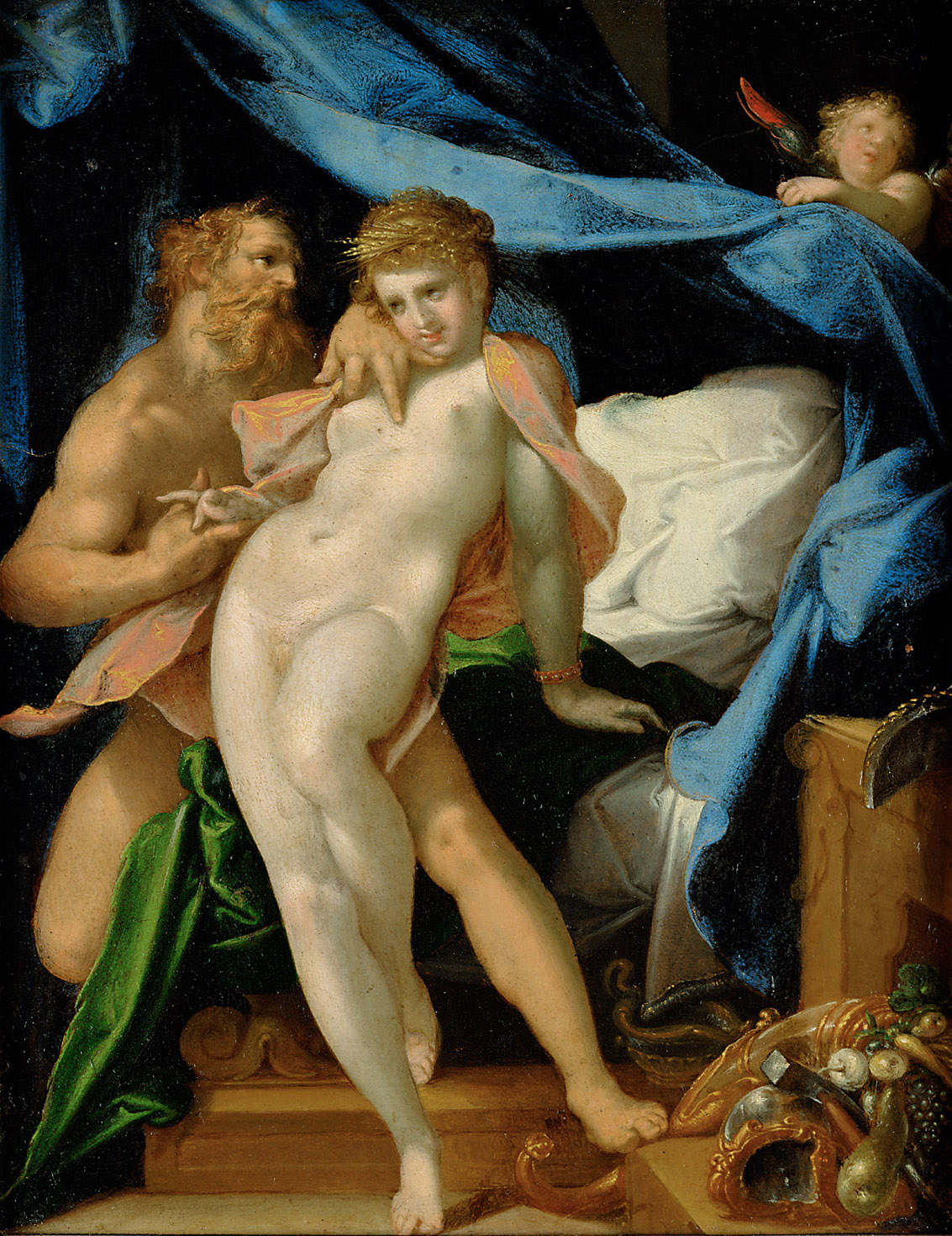 Vulkan und Maia, Bartholomäus Spranger, 1583-1587