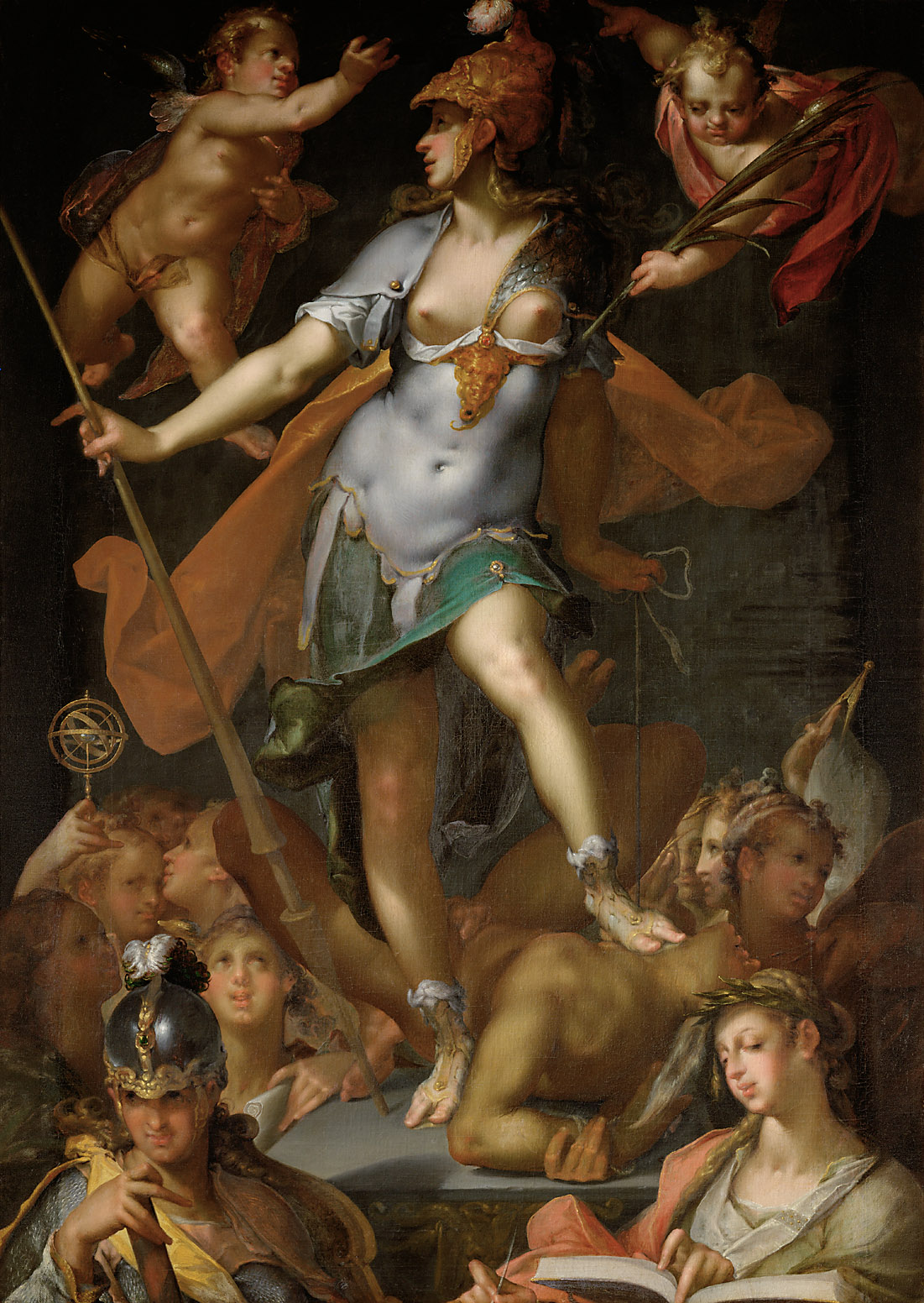 Minerva als Siegerin über die Unwissenheit, Bartholomäus Spranger, 1589-1593