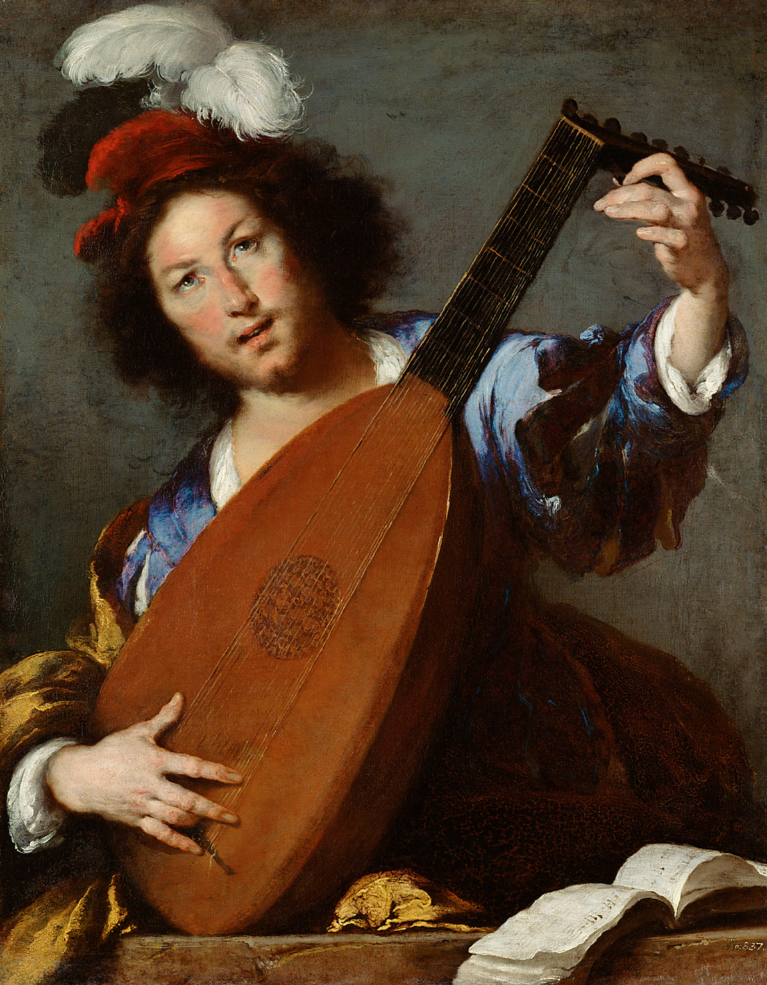 Lautenspieler, Bernardo Strozzi, 1640-1644