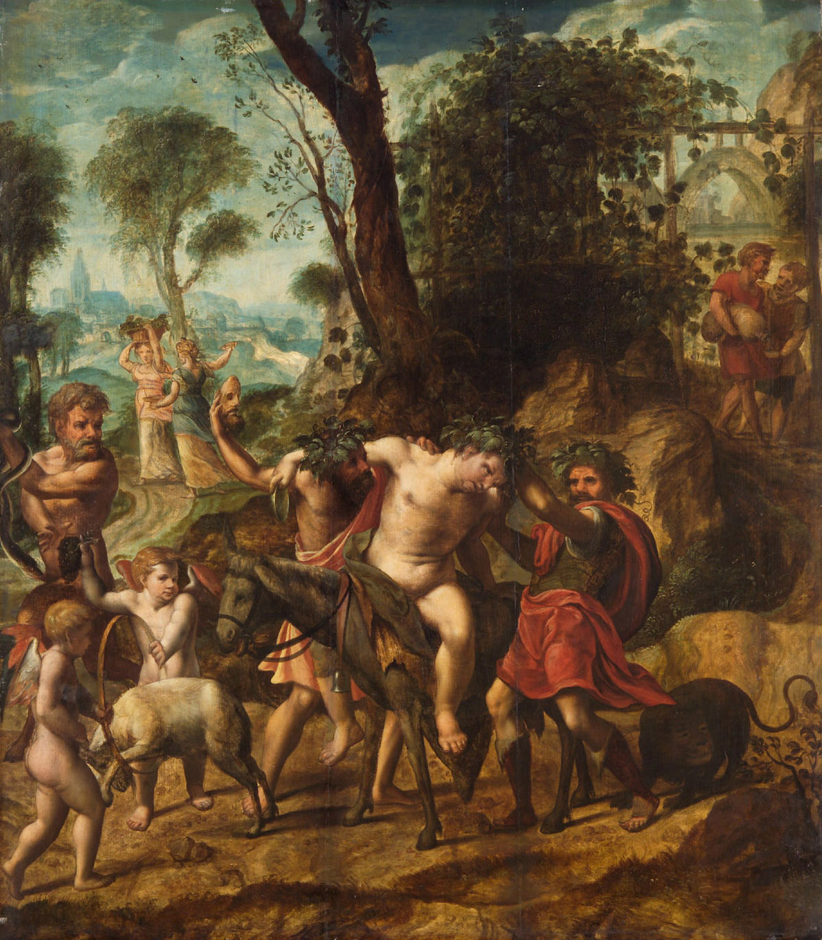 Trunkener Silen, Jan Swart van Groningen, 1535-1565