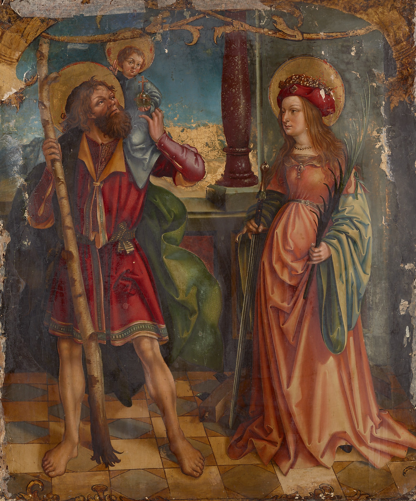 Hll. Christophorus und Katharina, Leonhard Beck, 1510-1515