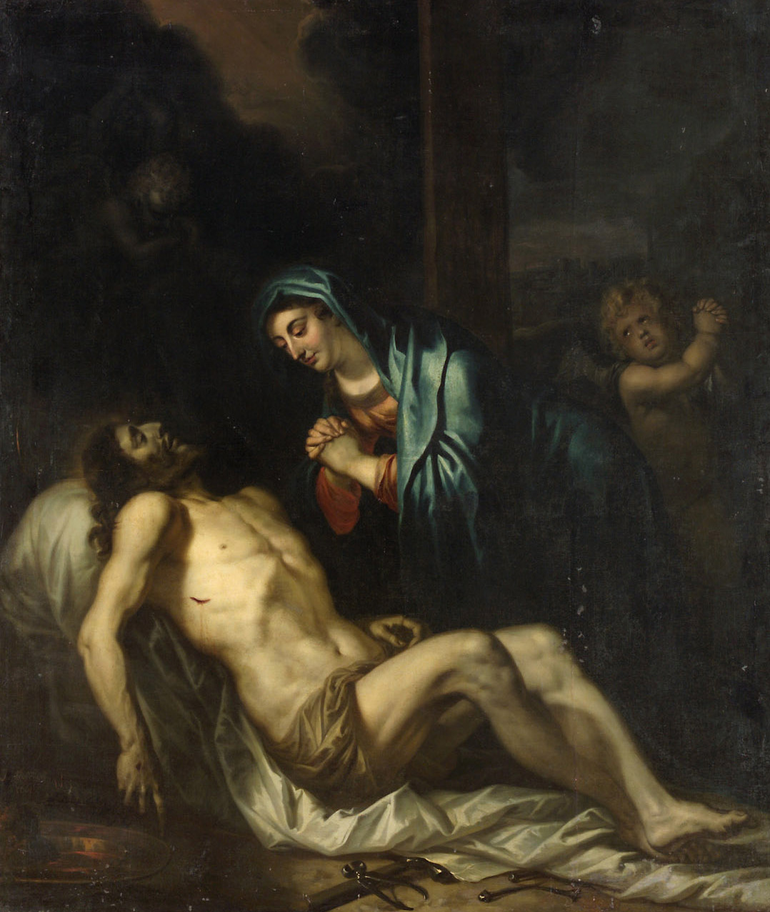 Beweinung Christi, Jan Thomas, 1661