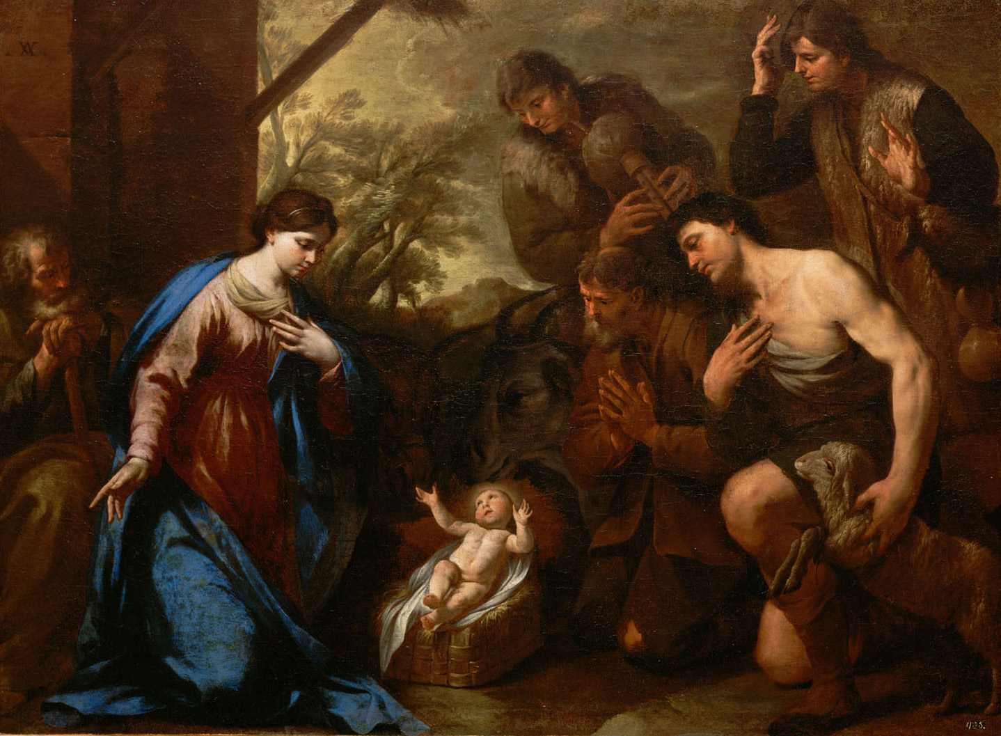 Anbetung der Hirten, Andrea Vaccaro, 1640-1650