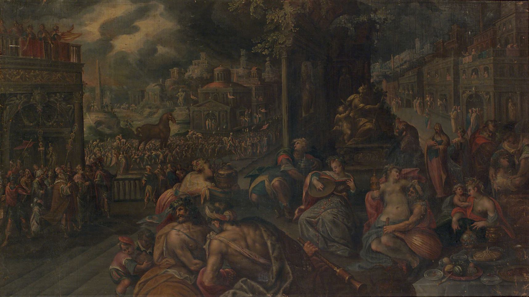 Kunsthistorisches Museum Die Trojaner feiern den Einzug des hölzernen