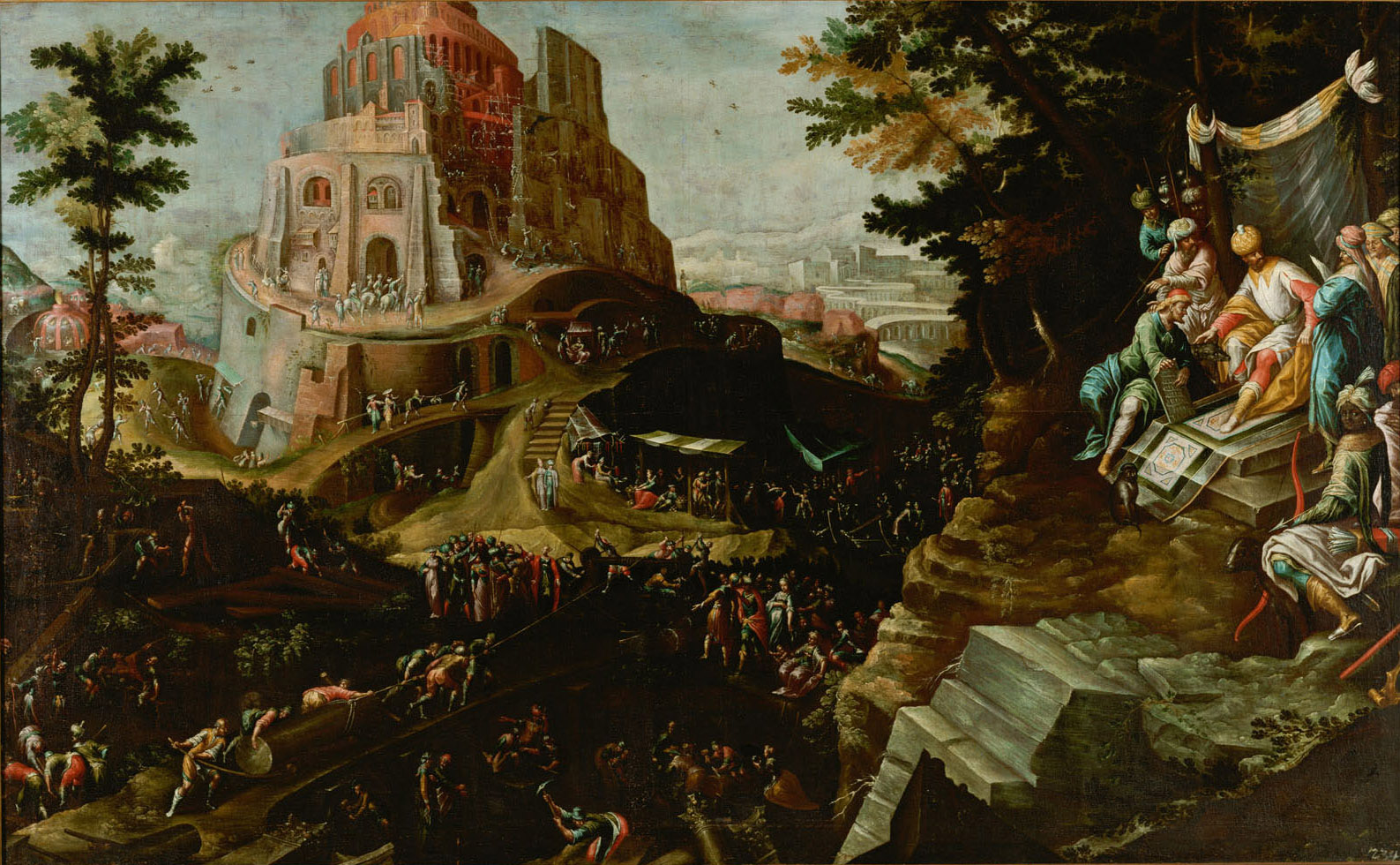 Turmbau zu Babel, Frederik I. van Valckenborch, 1580-1620