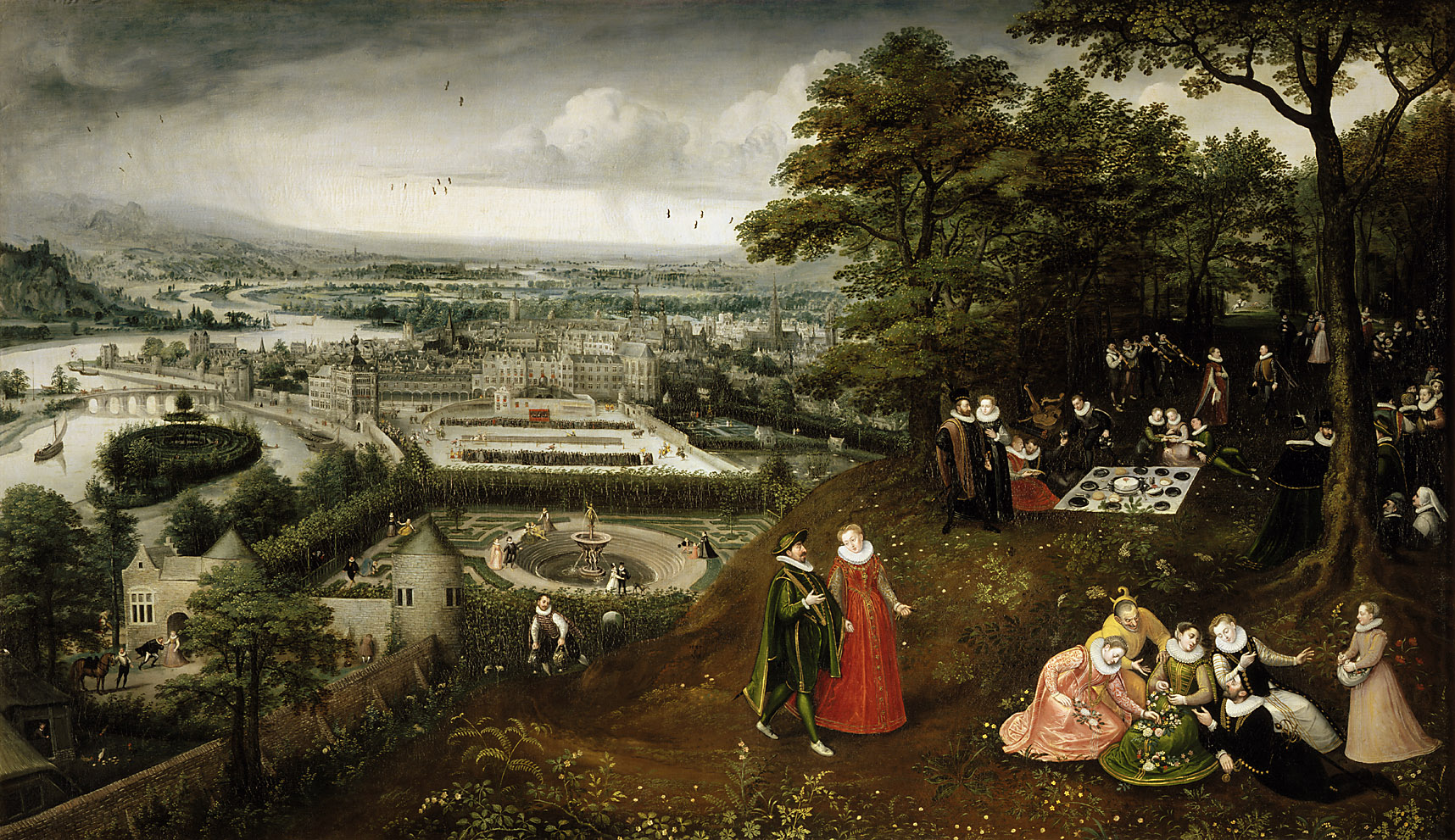Frühlingslandschaft (Mai), Lucas I. van Valckenborch, 1587