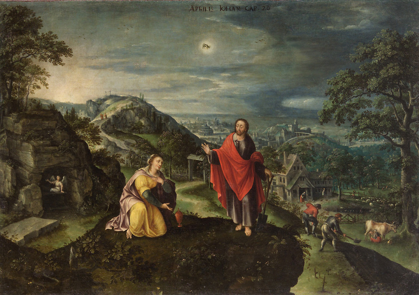 Noli me tangere (April), Marten I. van Valckenborch, 1580-1590