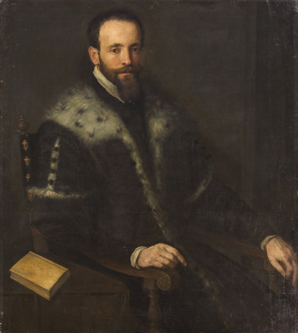 Bildnis eines Mannes im Lehnstuhl, Venezianisch, 1565-1595