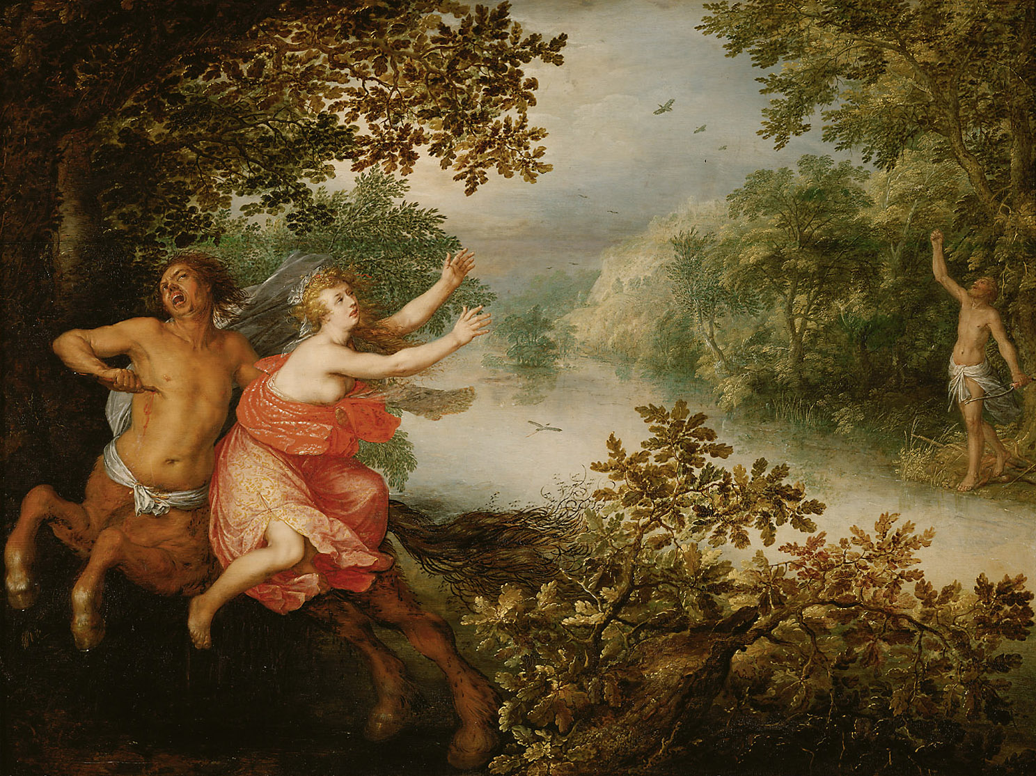 Herkules, Dejanira und der Kentaur Nessus, David Vinckboons, 1612