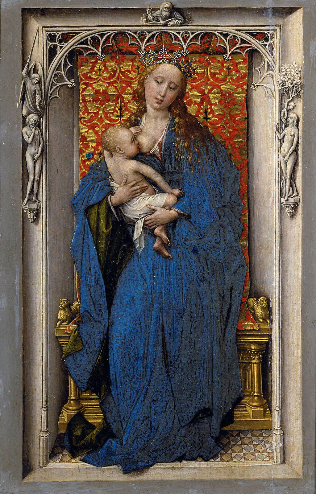 Kunsthistorisches Museum: Linker Flügel eines Diptychons: Maria mit Kind