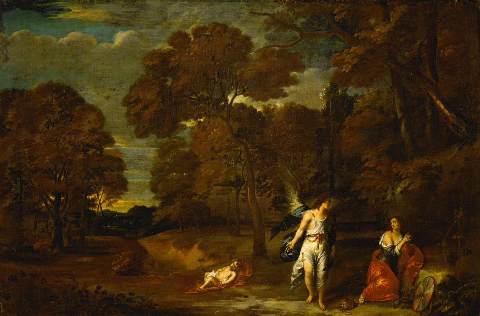 Landschaft mit Hagar und dem Engel, Frans Wouters, 1646-1650