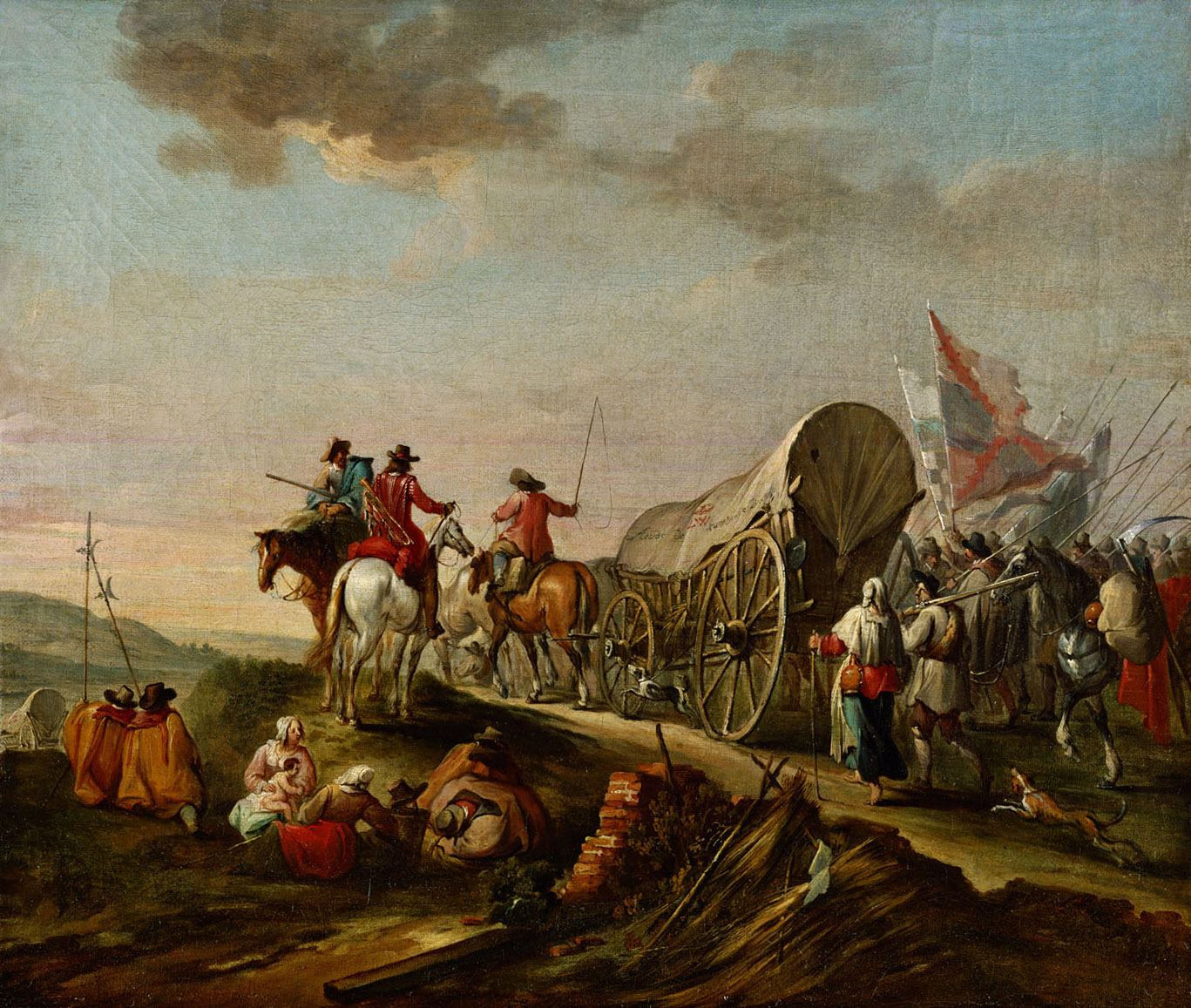 Truppenmarsch, Robert van den Hoecke, 1642-1668