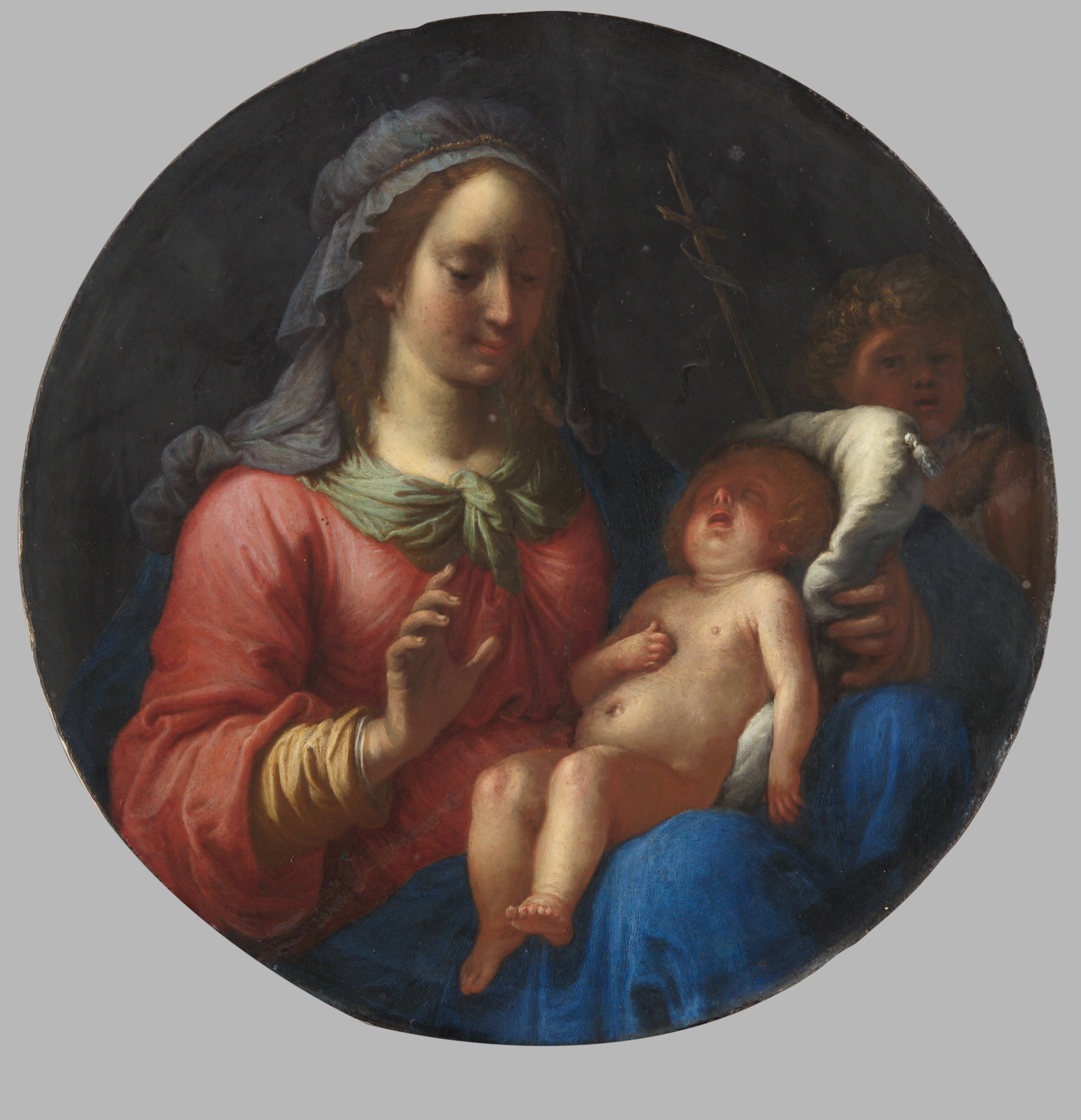 Maria mit dem Kind und dem kleinen Johannes, Mario Balassi, 1635-1637