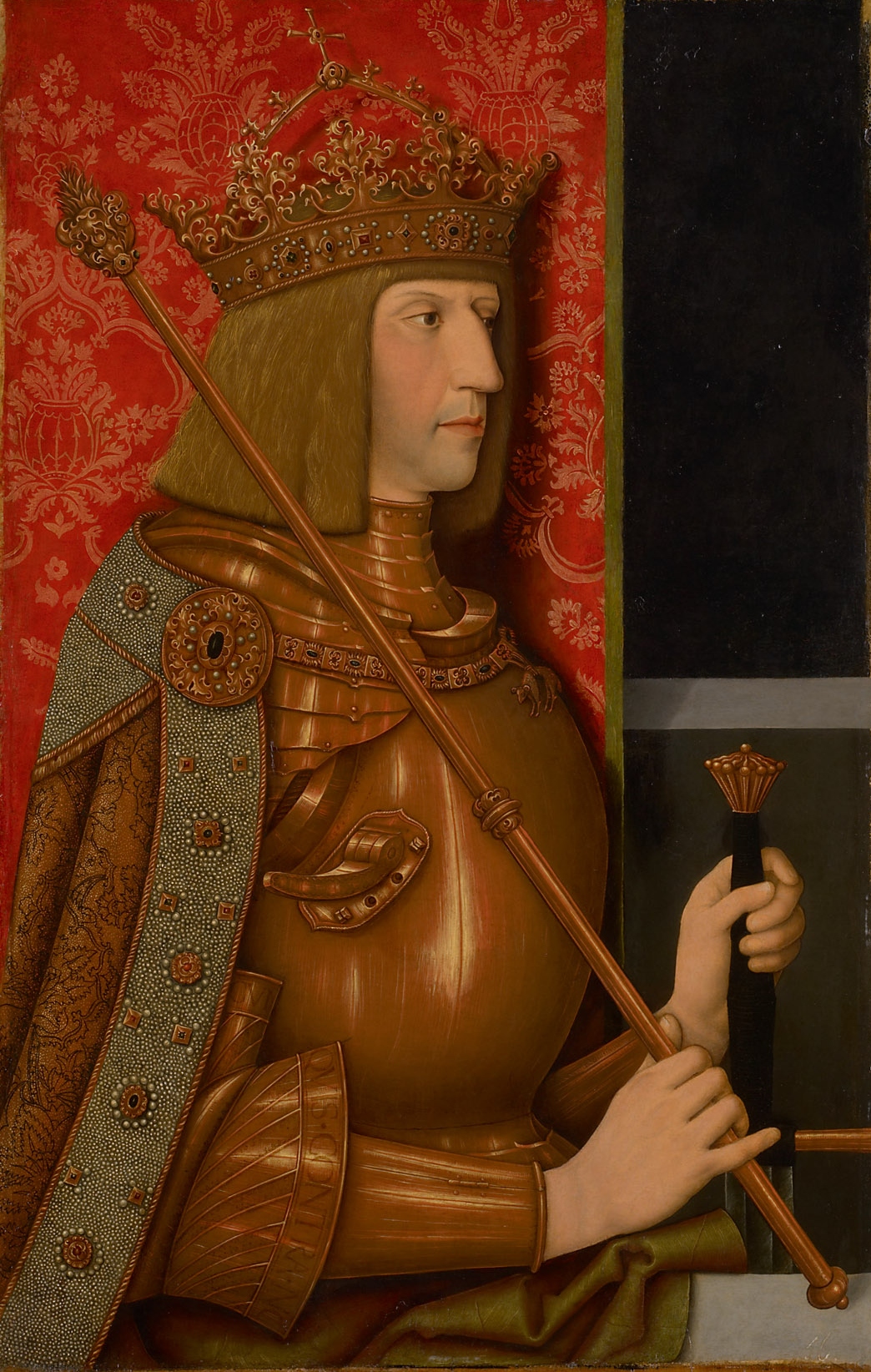 Maximilian I. (1459-1519), Bildnis in halber Figur, Bernhard Strigel, 1505-1508