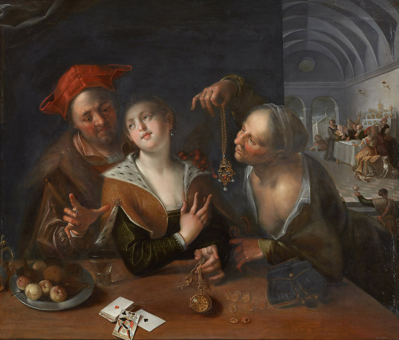 Kuppeleiszene, Hans von Aachen, 1605-1610