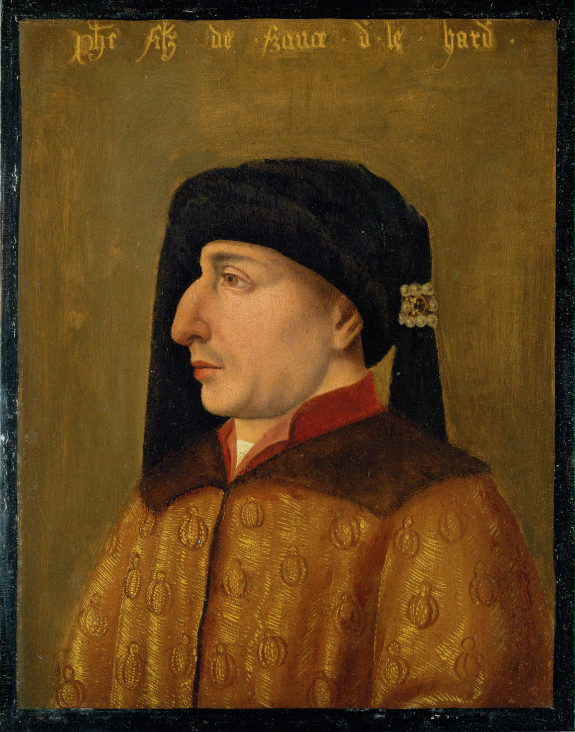 Herzog Philipp "der Kühne" (1342-1404) von Burgund im Profil, Altniederländisch, 1485-1515