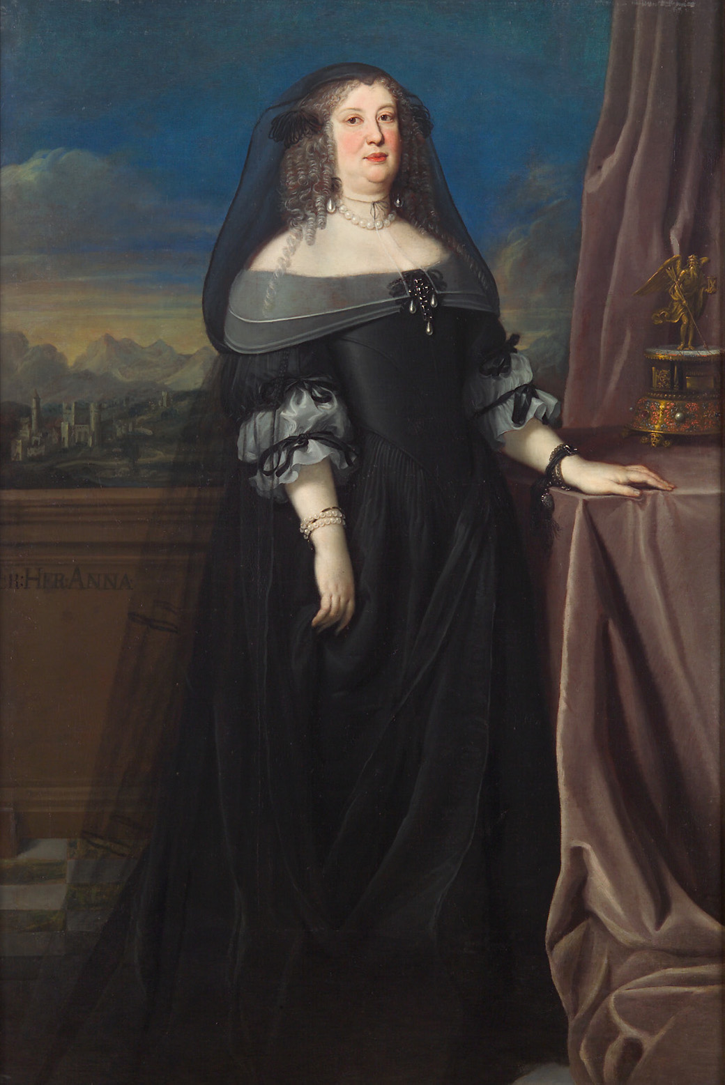 Anna de' Medici (1616-1676), Erzherzogin, Witwe nach Erzherzog Ferdinand Karl (1628-1662), Landesfürst von Tirol, Giovanni Maria Morandi, 1666
