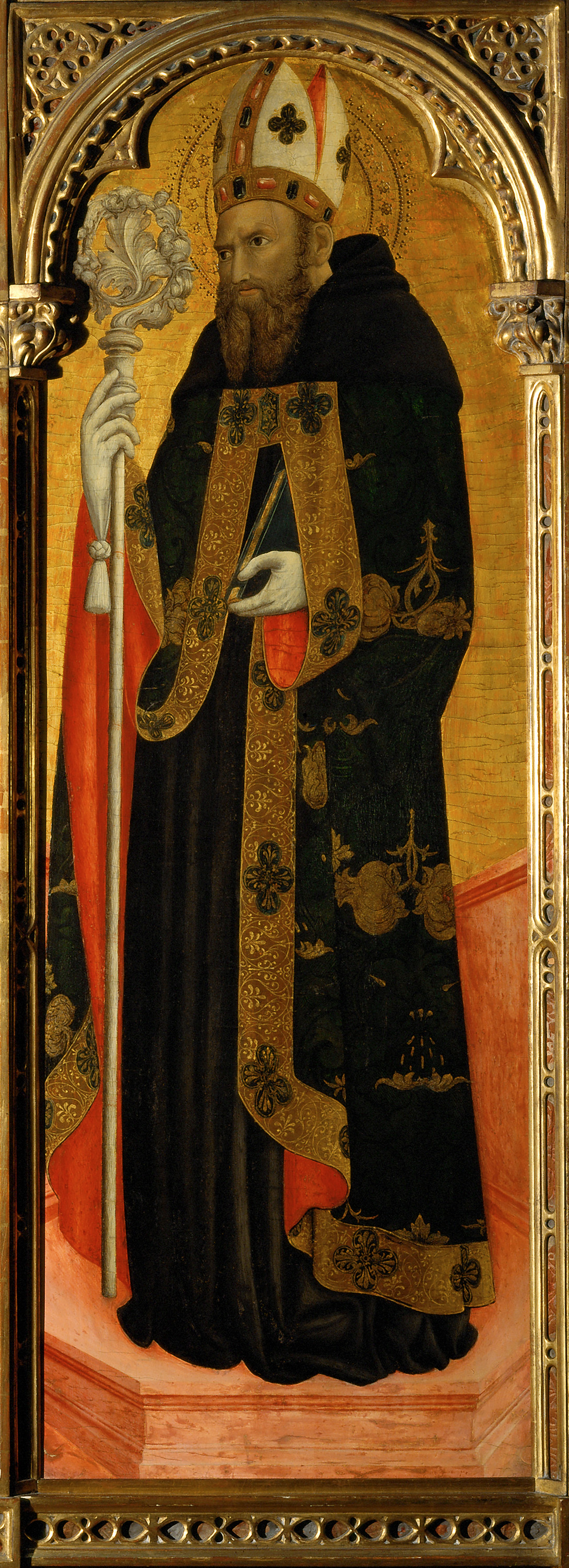 Hieronymusaltar von Santo Stefano in Venedig: Der heilige Ambrosius, Antonio Vivarini, 1441