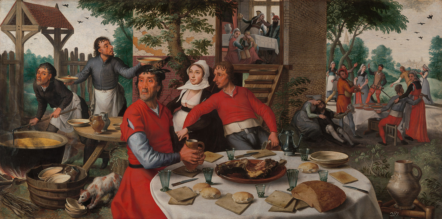 Bauernfest, Pieter Aertsen, 1550