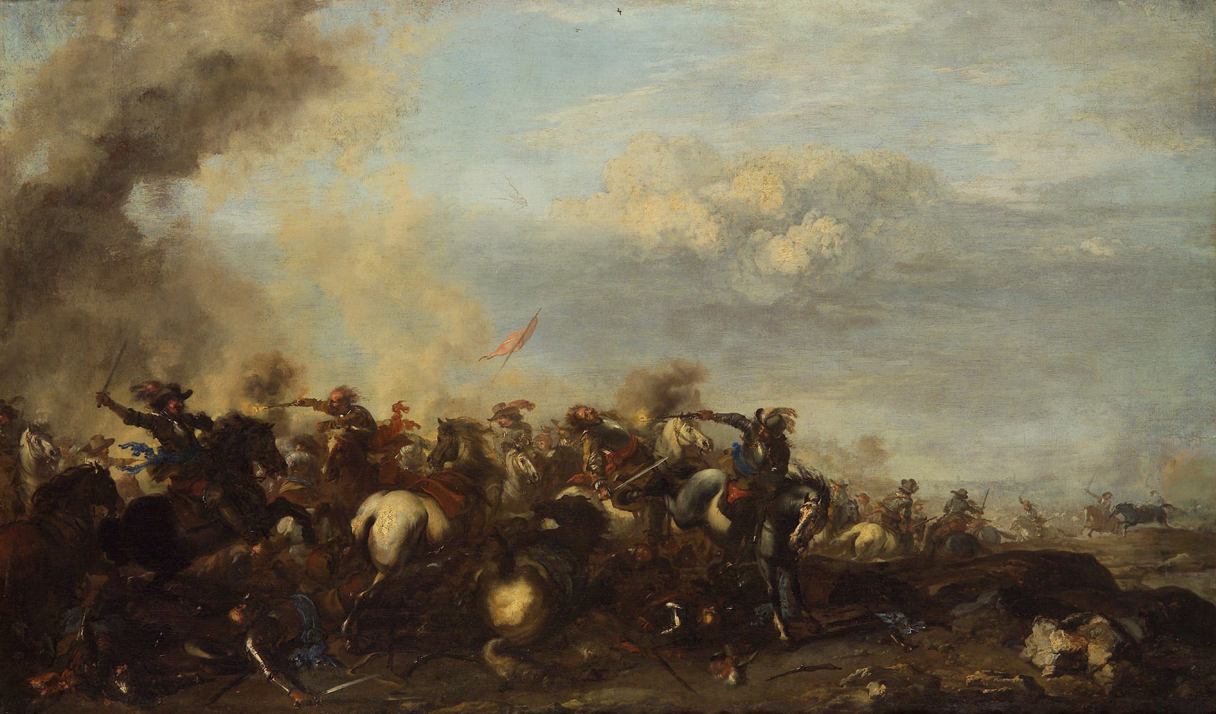 Reitertreffen, Jacques Courtois gen. Bourguignon, 1630-1676
