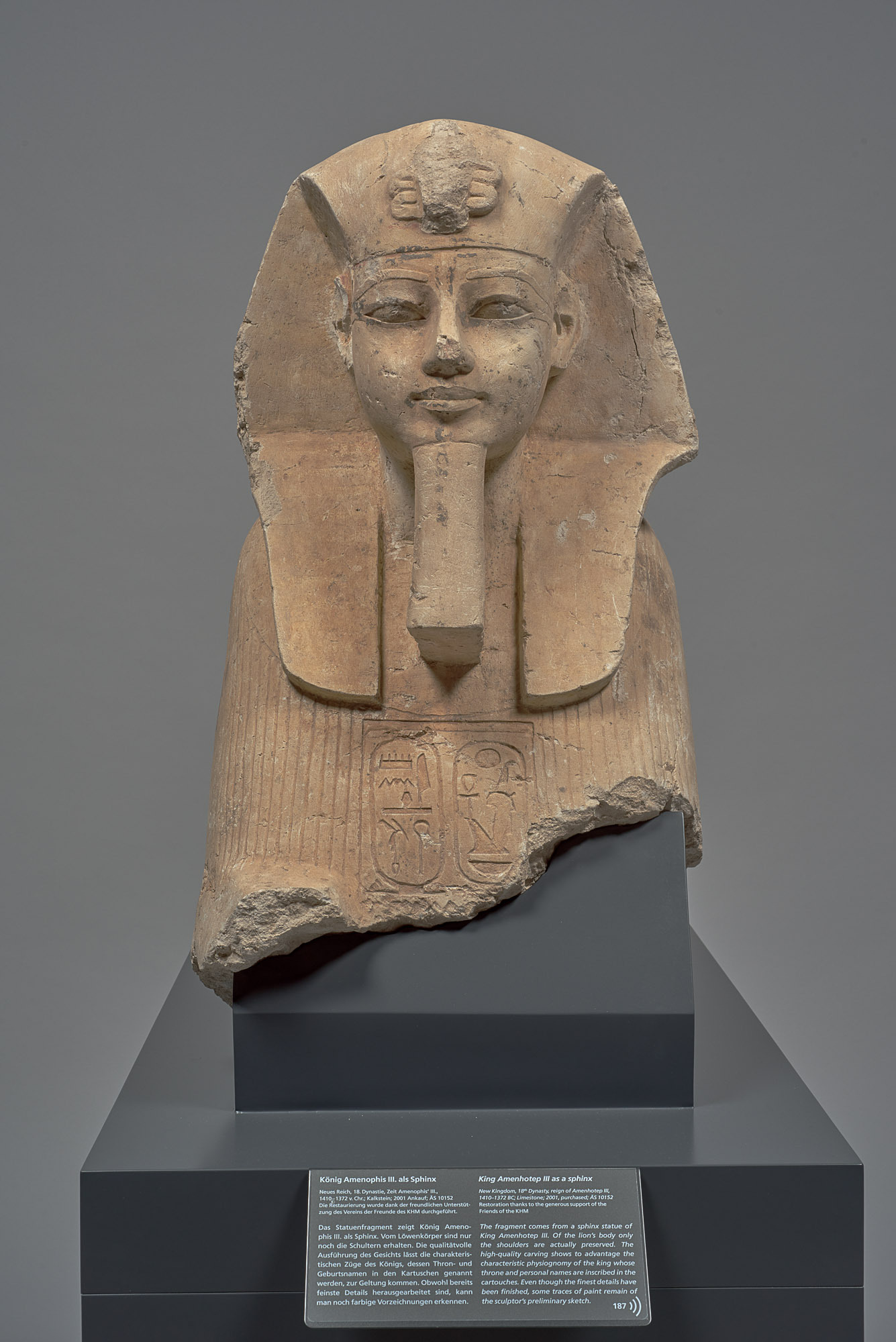 Kunsthistorisches Museum: King Amenhotep III as a sphinx