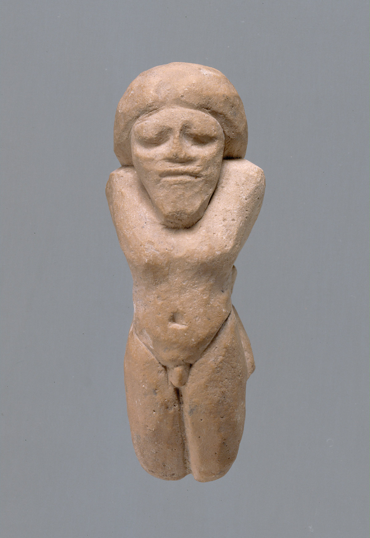Kleine Figur eines gefesselten Feindes