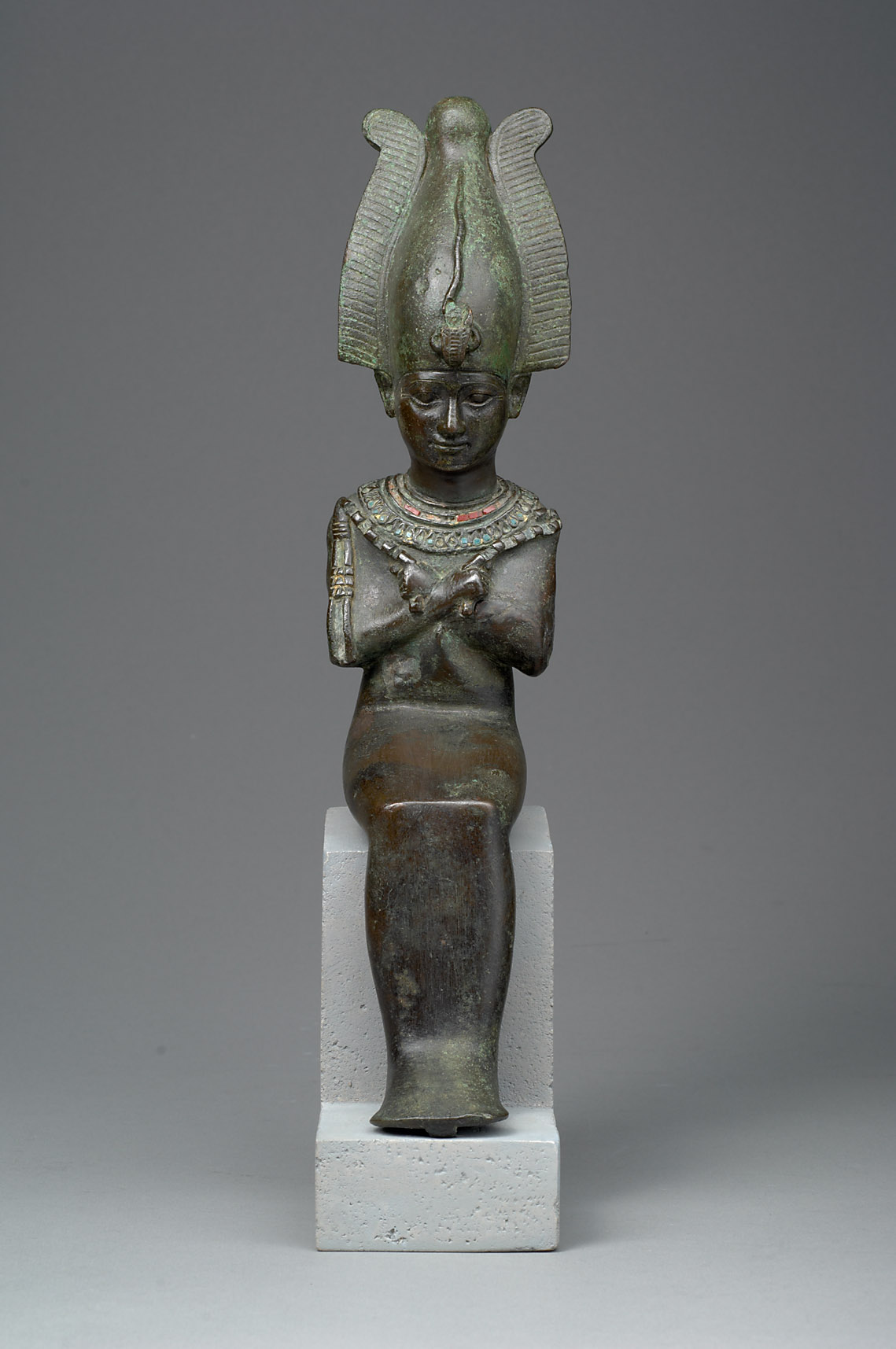 Sitzender Gott Osiris