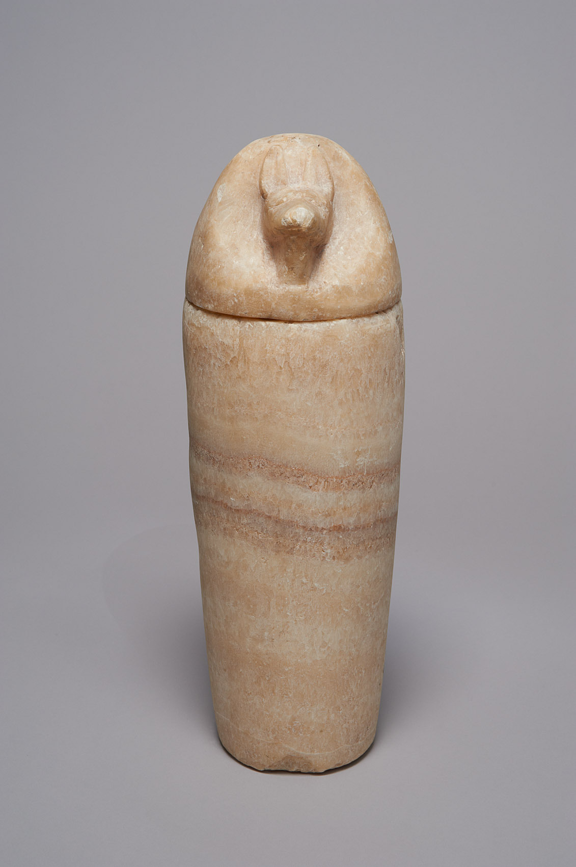 Kunsthistorisches Museum Kanope mit Deckel in Form eines Schakalkopfes