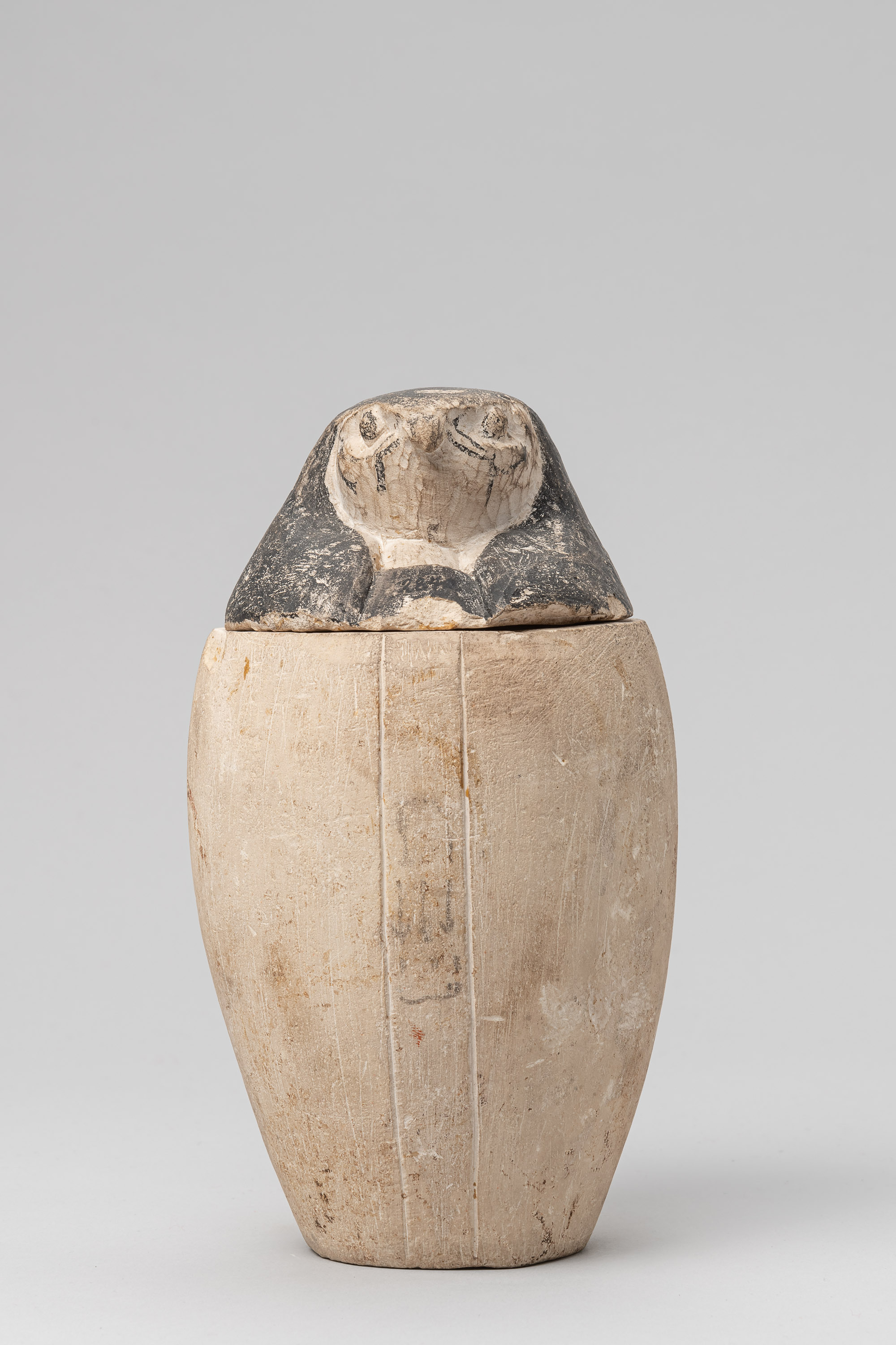 Kunsthistorisches Museum Kanope mit Deckel in Form eines Falkenkopfes