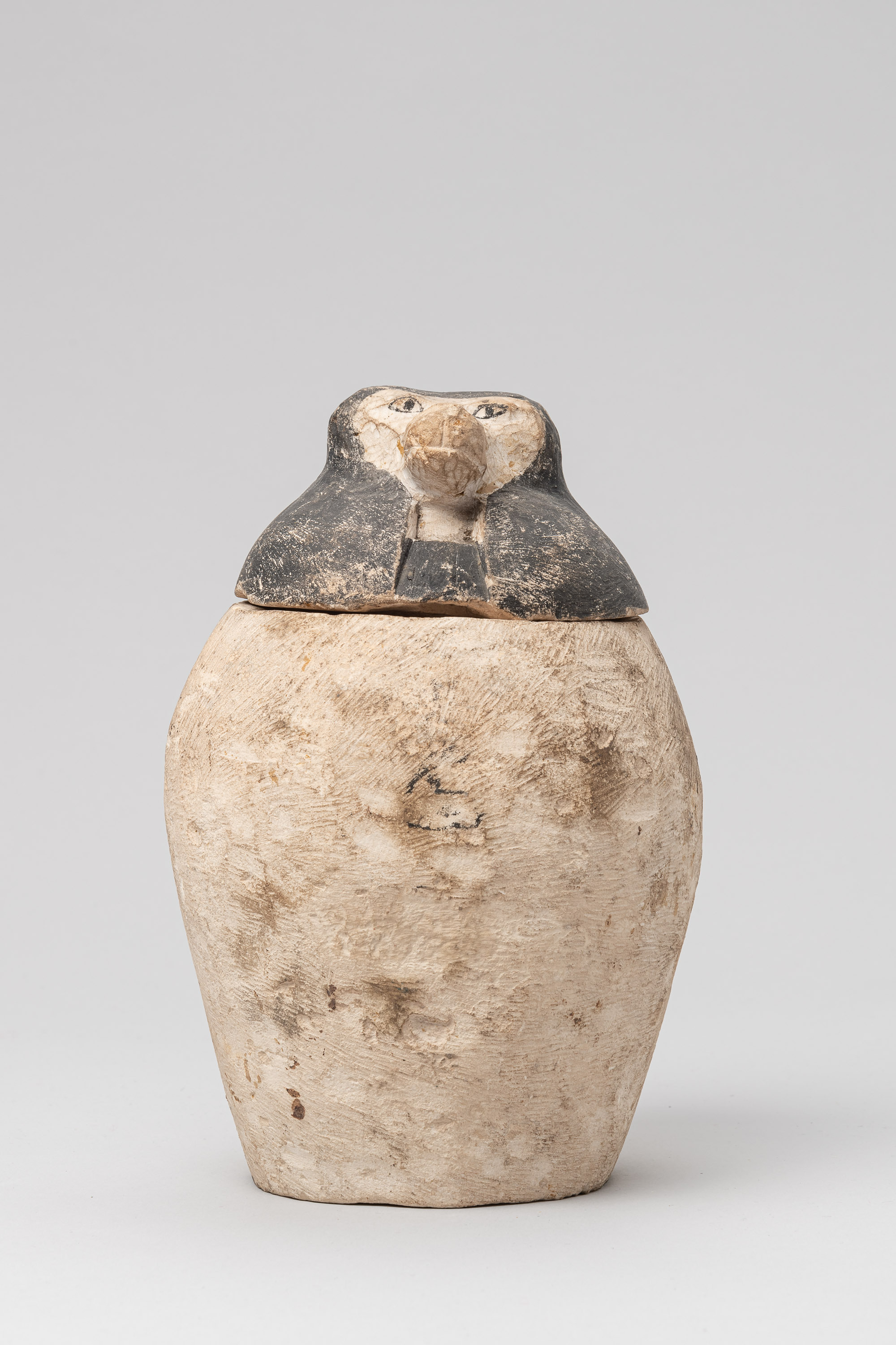 Kunsthistorisches Museum Kanope mit Deckel in Form eines Affenkopfes