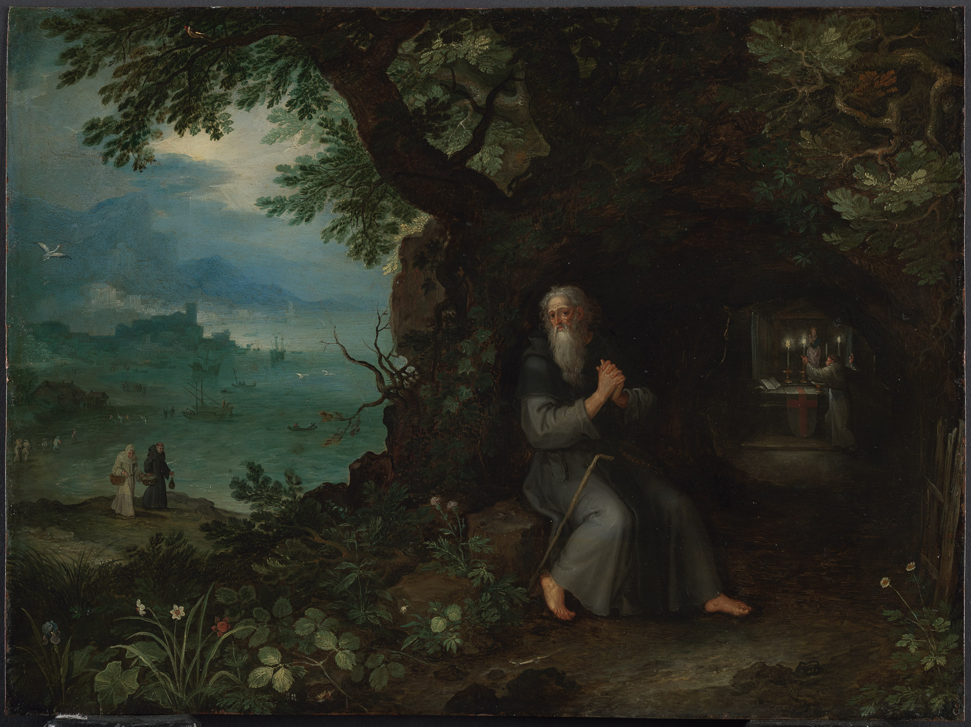 Landschaft mit Hl. Fulgentius, Jan Brueghel d. Ä., 1593-1597