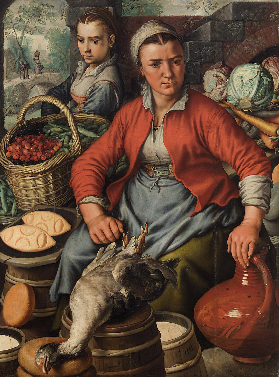 Marktfrau, Joachim Beuckelaer, 1561