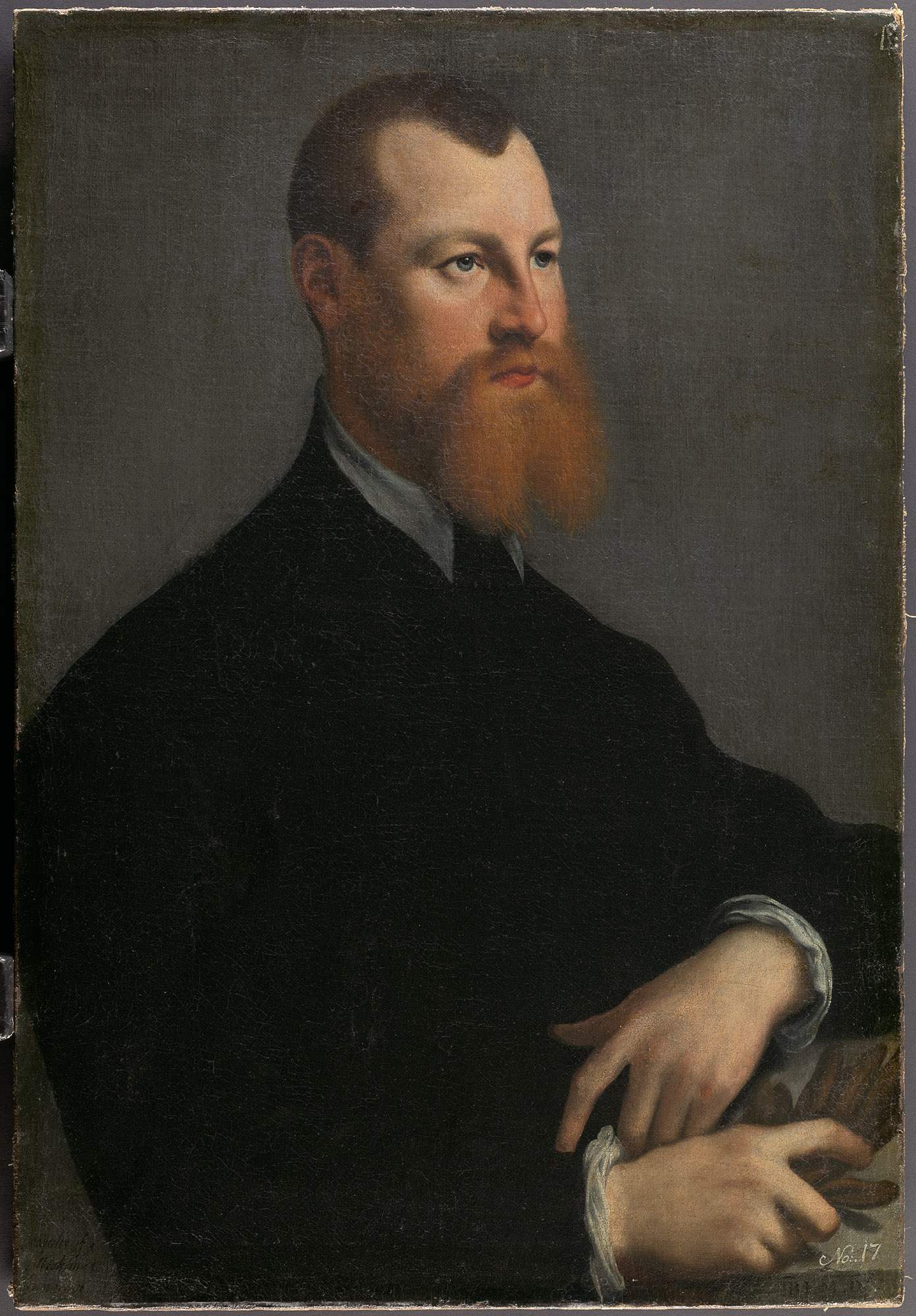 Bildnis eines rotbärtigen Mannes, Jan Stephan von Calcar, 1540-1546
