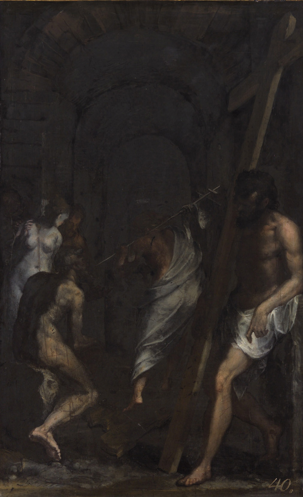 Christus in der Vorhölle, Felice Brusasorzi, 1600-1615