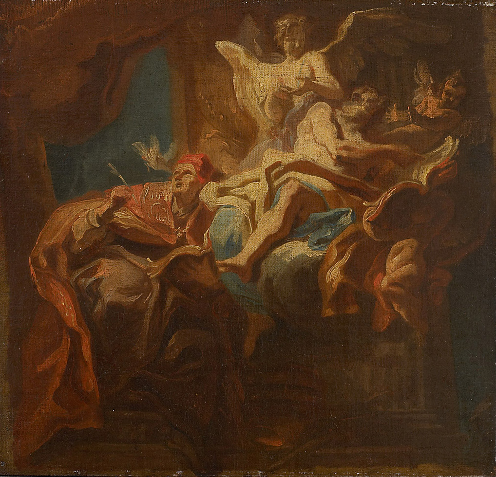 Evangelist Matthäus und Hl. Gregor, Carlo Innocenzo Carlone, 1720