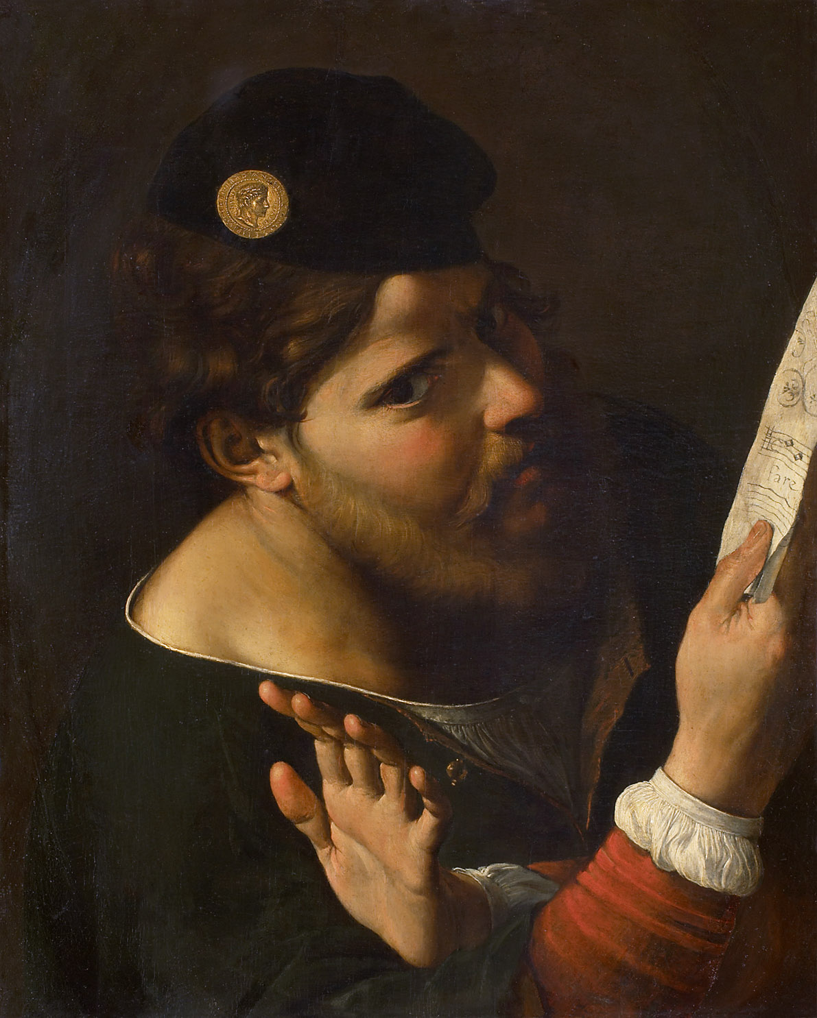 Singender Mann, Angelo Caroselli, 1615-1625