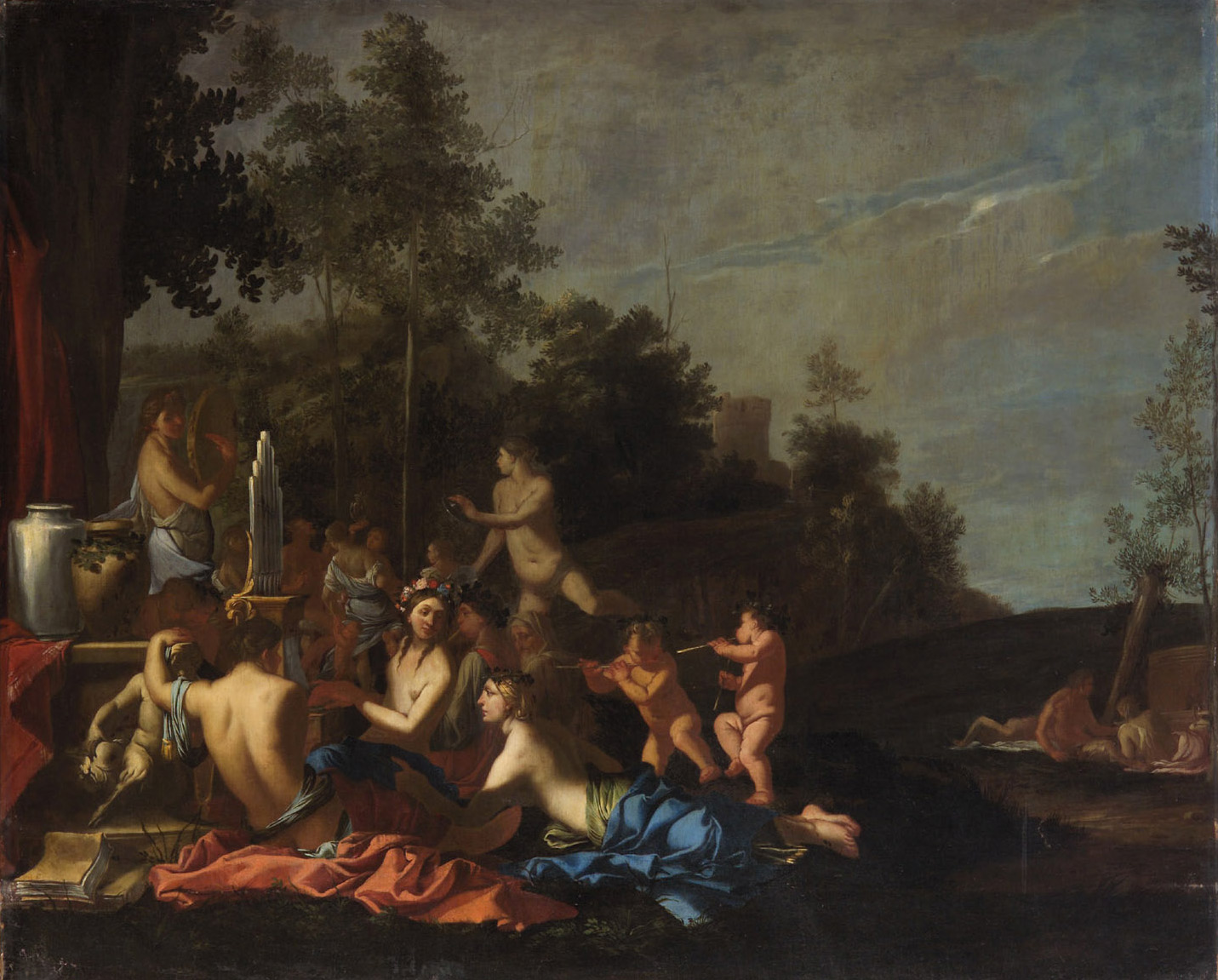 Musizierende Nymphen und Putti, Giulio Carpioni, 1640-1650