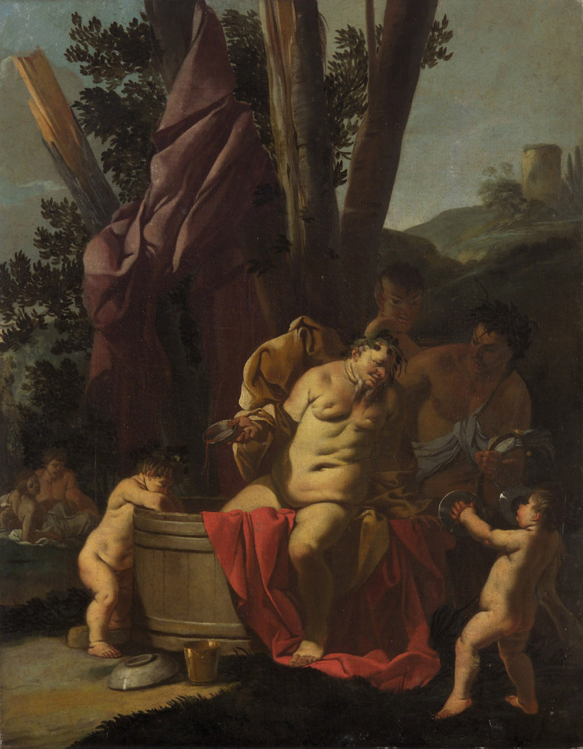 Trunkener Silen, Giulio Carpioni, 1613-1679