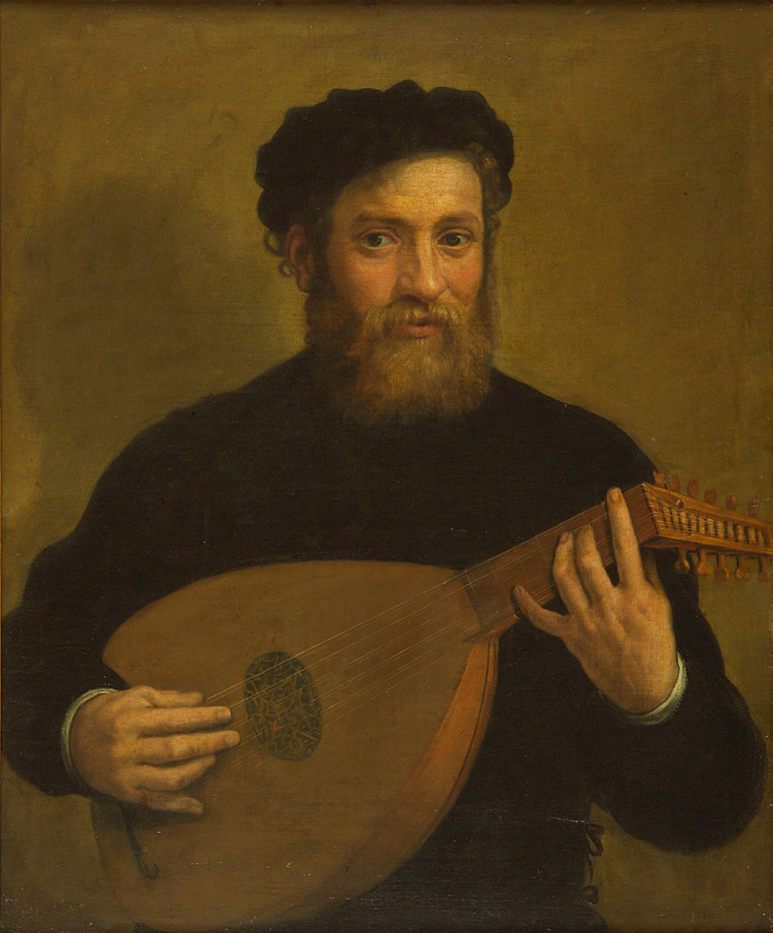 Lautenspieler, Antonio Carracci, 1595-1605