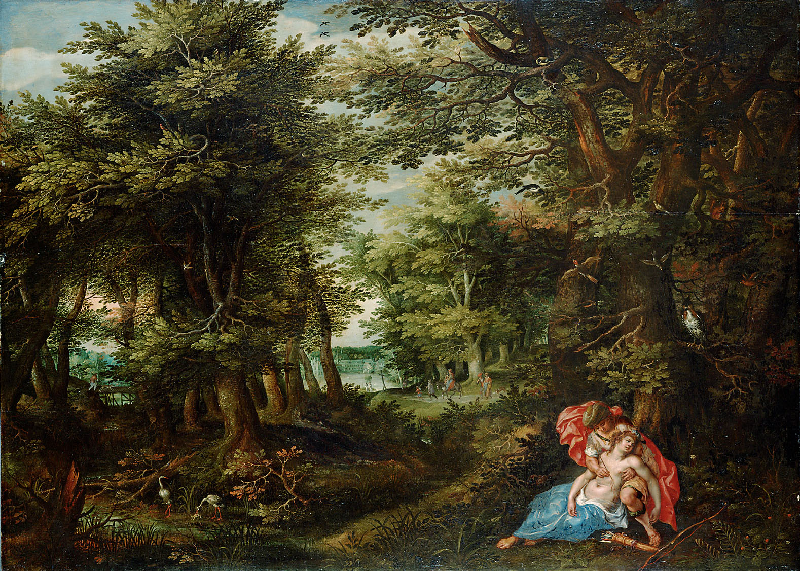 Waldlandschaft mit Cephalus und Procris, Denis van Alsloot, 1608