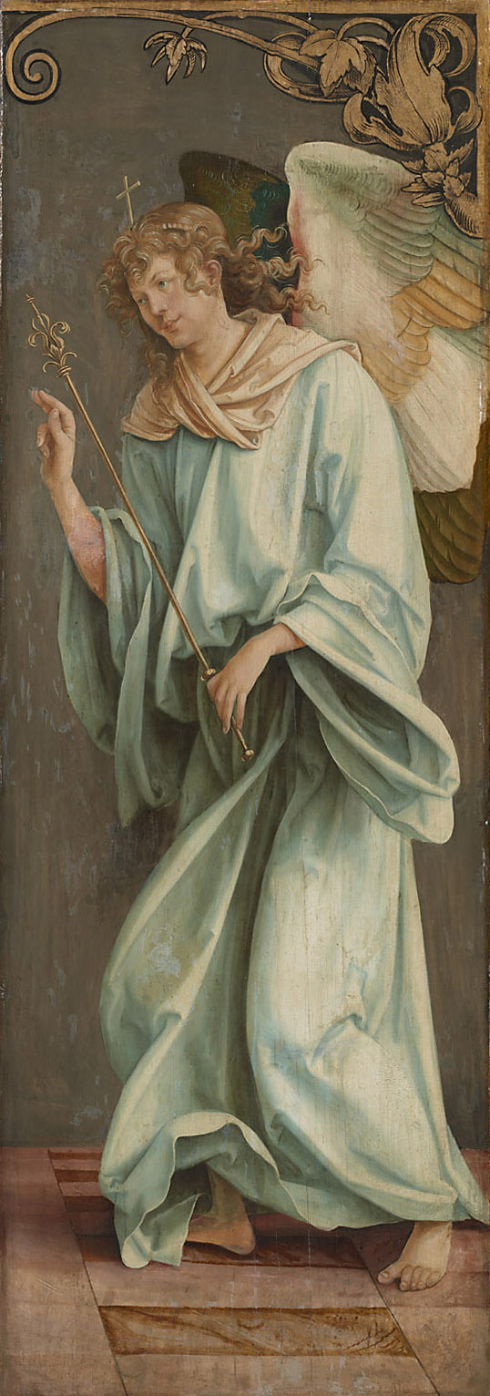 Verkündigung Mariae: Engel, Hans Sueß von Kulmbach, 1511-1515