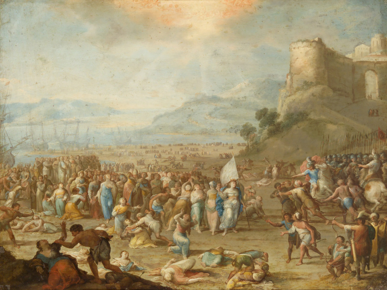 Martyrium der Hl. Ursula, Scipione Compagno, 1640-1644