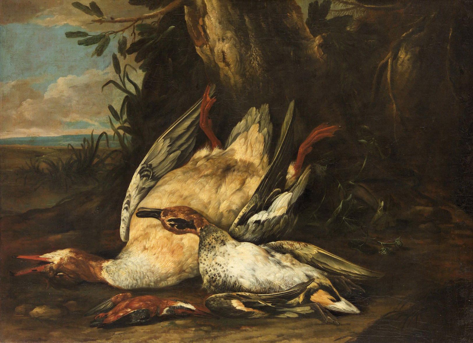 Tote Wildenten, David de Coninck, 1694-1698
