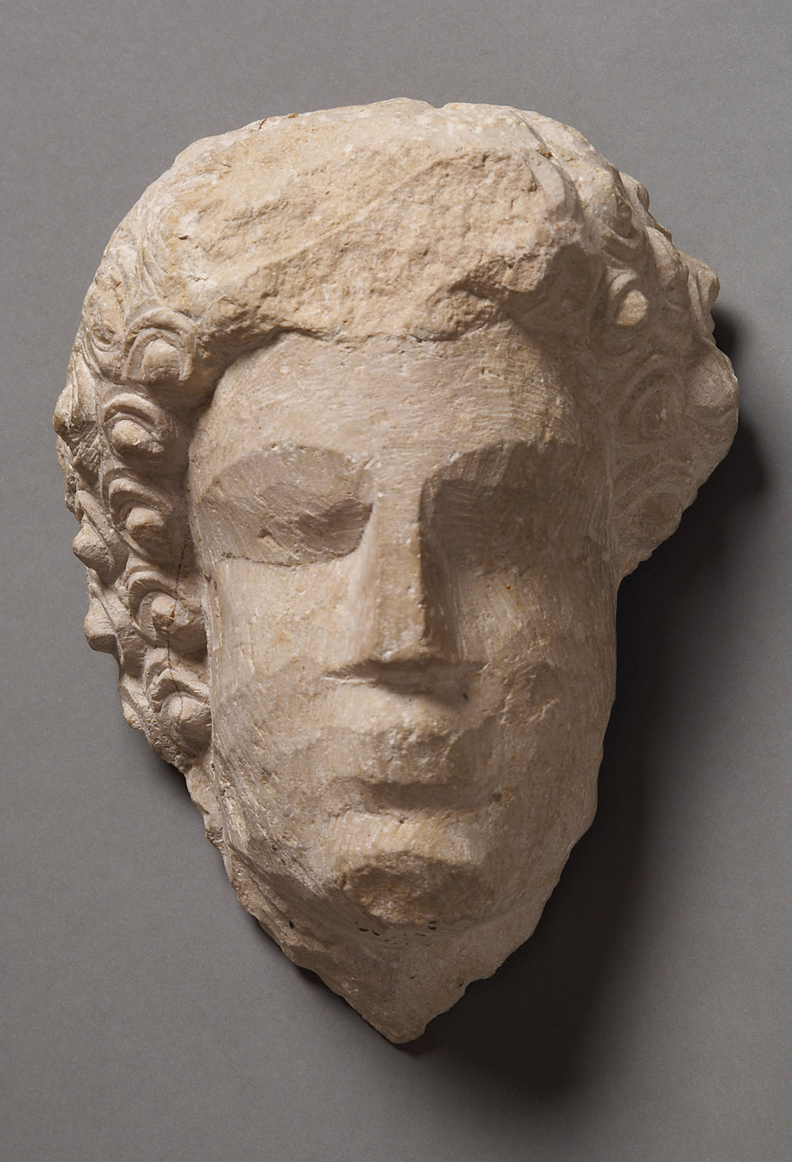 Relieffragment: Kopf eines Mannes, 200-250