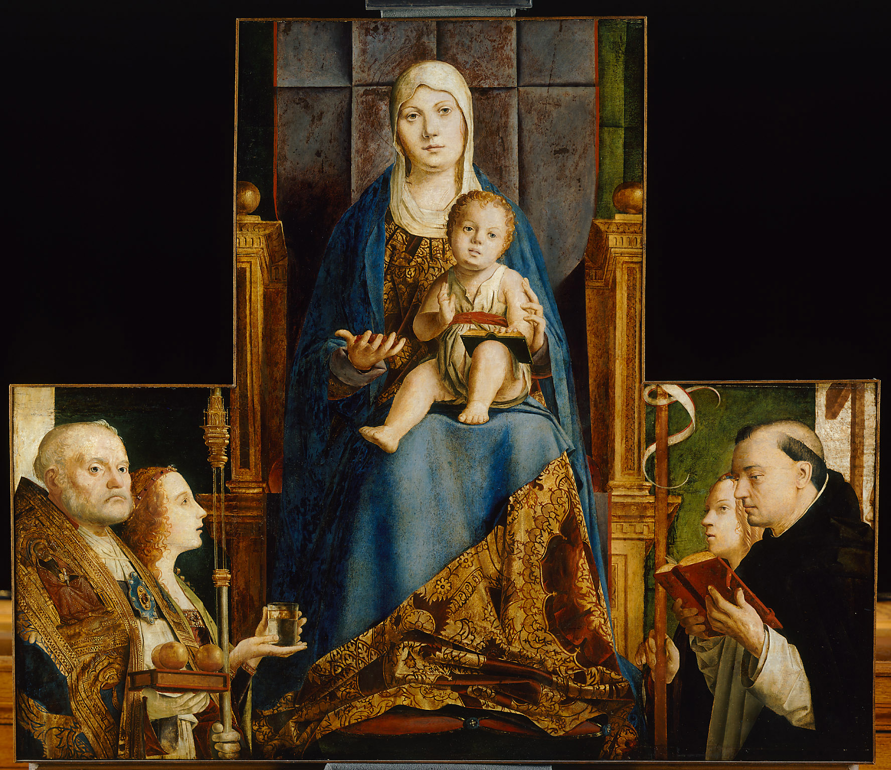 Hl. Nikolaus von Bari mit Chorknaben, Antonello da Messina, 1475-1476