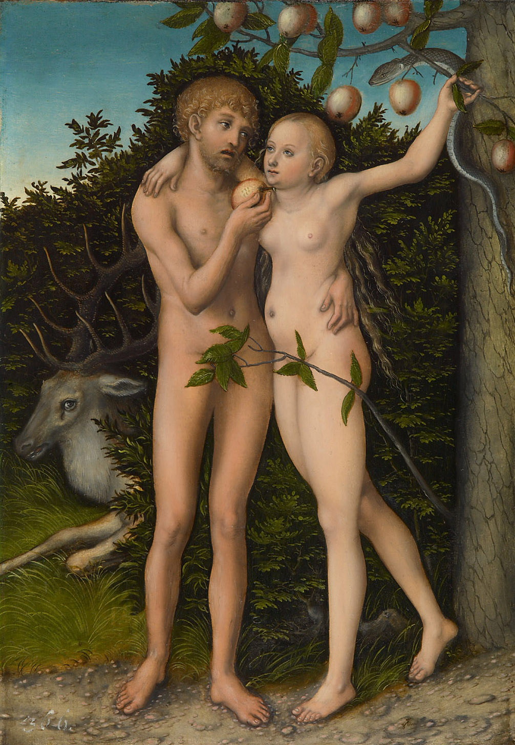 Sündenfall, Lucas Cranach d. Ä., 1537-1553