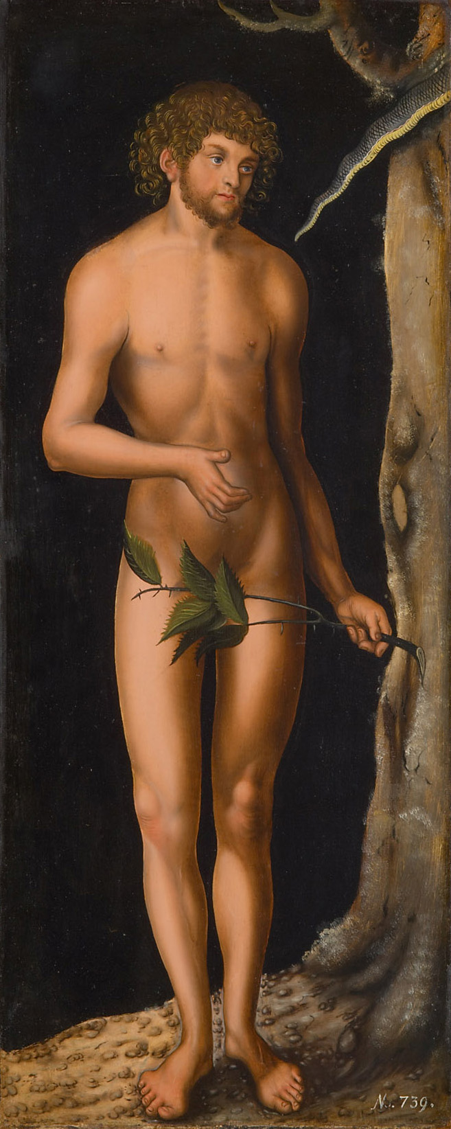 Der Sündenfall: Adam, Lucas Cranach d. Ä., 1510-1530